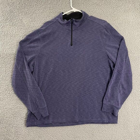Flag & Anthem Madeflex 1/4‎ Zip Men XL Blue Long Sleeve Pullover Sweatshirt - Picture 1 of 10